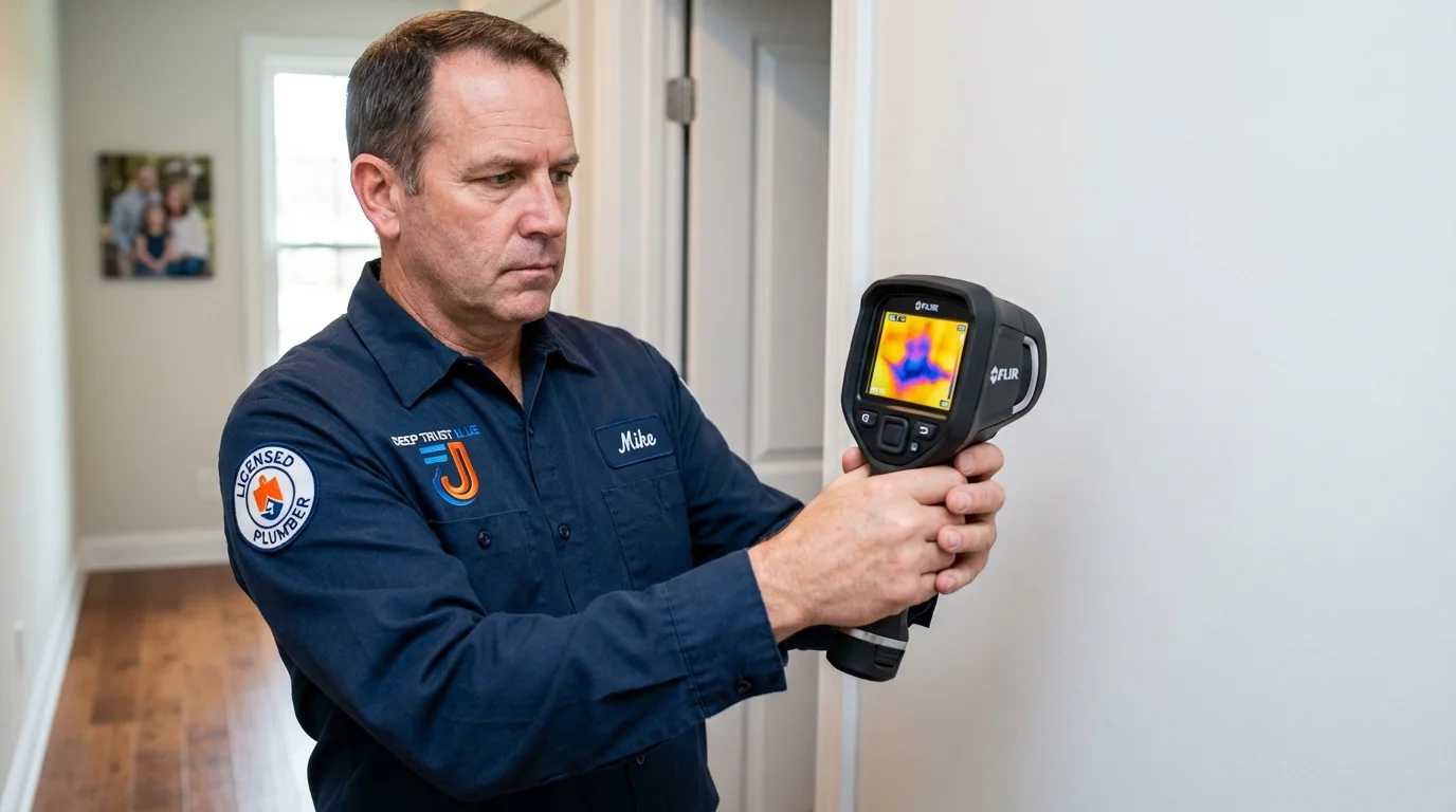 Thermal imaging leak detection by Johns Plumbing LLC in Christmas
